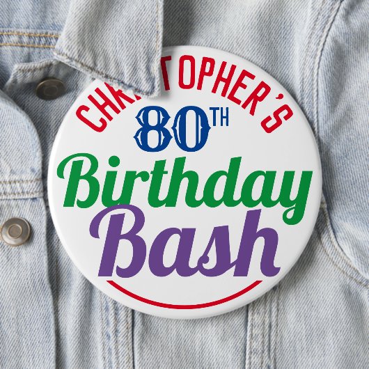 Viering van de 80ste verjaardag van de Button van (In situ)