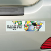 Viering van de Afrikaanse diversiteit: de kleuren  Bumpersticker (Op auto)