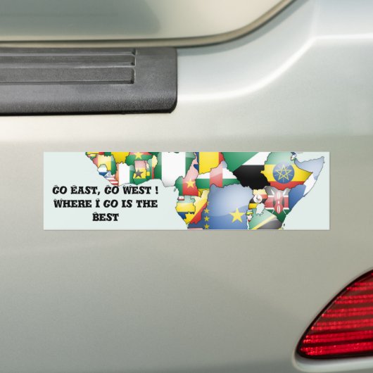 Viering van de Afrikaanse diversiteit: de kleuren  Bumpersticker (Op auto)