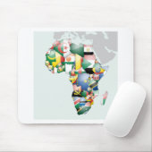 Viering van de Afrikaanse diversiteit: de kleuren Muismat (Met muis)