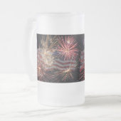 Viering van de Amerikaanse Mok van geblazen glas (Voorkant links)