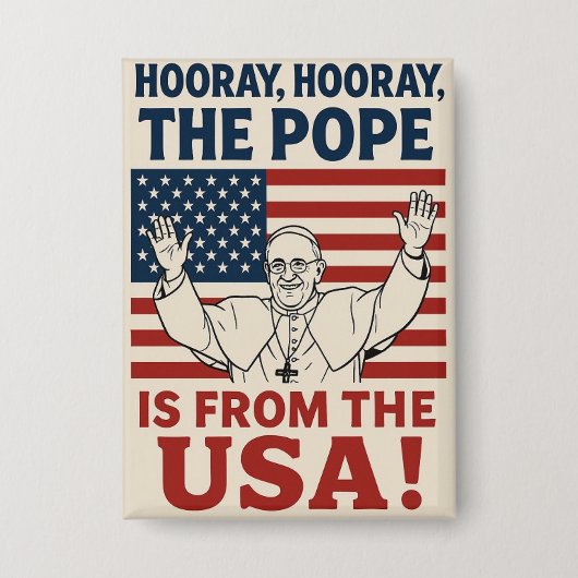 Viering van de Amerikaanse paus - Button (Voorkant)