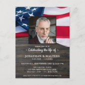 Viering van de Amerikaanse vliegfoto van de Amerik Uitnodiging Briefkaart (Voorkant)