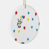 viering van de ballon van panda - dag keramisch ornament (Rechts)