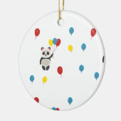 viering van de ballon van panda - dag keramisch ornament (Links)