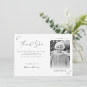 Viering van de begrafenis van de begrafenis Memori Bedankkaart (Staand voorkant)