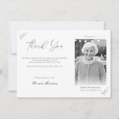 Viering van de begrafenis van de begrafenis Memori Bedankkaart (Voorkant)