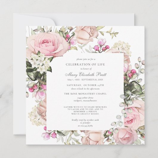 Viering van de begrafenis van de begrafenis Memori Kaart (Voorkant)