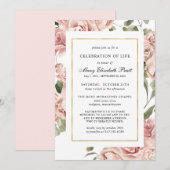 Viering van de begrafenis van de begrafenis Memori Kaart (Voorkant / Achterkant)