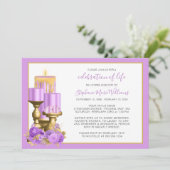 Viering van de begrafenis van de begrafenis Memori Kaart (Staand voorkant)