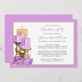 Viering van de begrafenis van de begrafenis Memori Kaart (Voorkant / Achterkant)