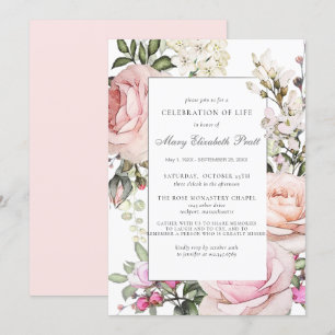 Viering van de begrafenis van de begrafenis Memori Kaart