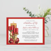 Viering van de begrafenis van de begrafenis Memori Kaart (Staand voorkant)