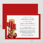 Viering van de begrafenis van de begrafenis Memori Kaart (Voorkant / Achterkant)