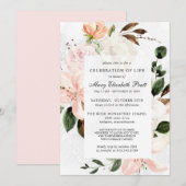 Viering van de begrafenis van de begrafenis Memori Kaart (Voorkant / Achterkant)