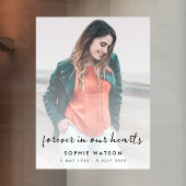 Viering van de begrafenis van de begrafenis Memori Raamsticker