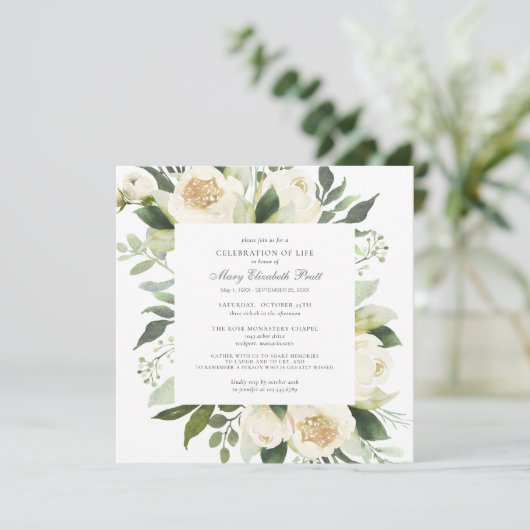 Viering van de begrafenis van de begrafenis van de kaart (Staand voorkant)