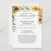 Viering van de begrafenis van de begrafenis van de kaart (Voorkant)