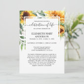 Viering van de begrafenis van de begrafenis van de kaart (Staand voorkant)