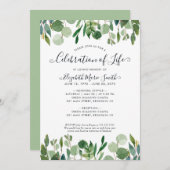 Viering van de begrafenis van de begrafenis van de kaart (Voorkant / Achterkant)