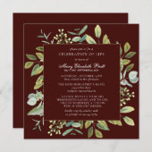 Viering van de begrafenis van de begrafenis van de kaart (Voorkant / Achterkant)