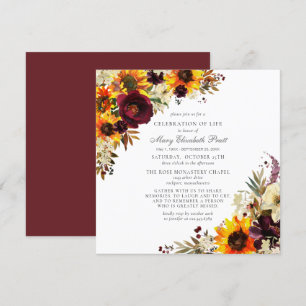 Viering van de begrafenis van de begrafenis van de kaart