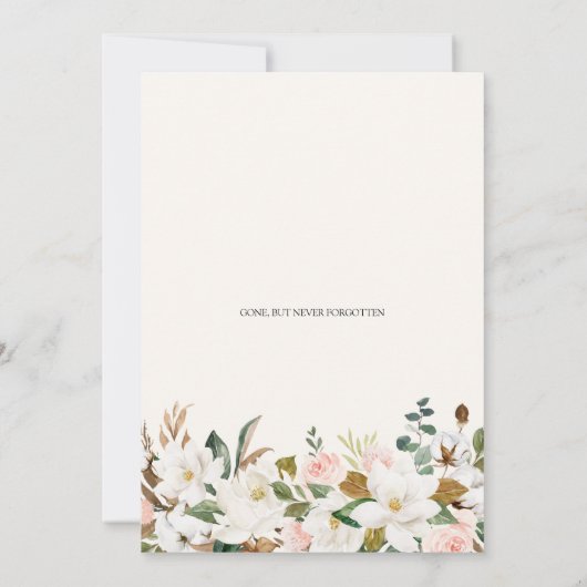 Viering van de begrafenis van de begrafenis van de kaart (Achterkant)