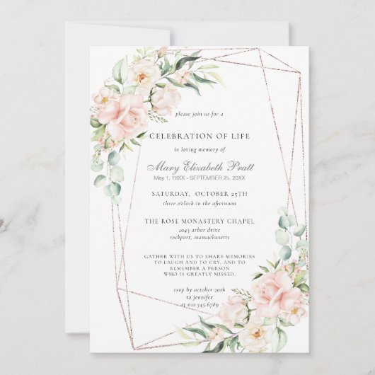 Viering van de begrafenis van de begrafenis van de kaart (Voorkant)