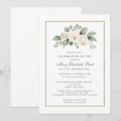 Viering van de begrafenis van de begrafenis van de kaart (Voorkant / Achterkant)