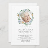 Viering van de begrafenis van de begrafenis van de kaart (Voorkant / Achterkant)