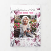 Viering van de begrafenis van de begrafenisherdenk drieluik aankondiging (Cover)