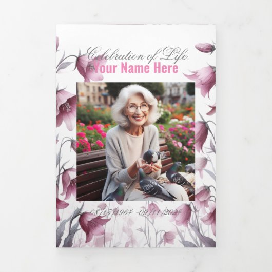 Viering van de begrafenis van de begrafenisherdenk drieluik aankondiging (Cover)