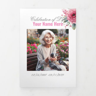 Viering van de begrafenis van de begrafenisherdenk drieluik aankondiging