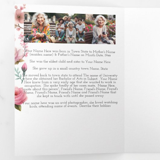 Viering van de begrafenis van de begrafenisherdenk drieluik aankondiging (Binnenzijde eerst)