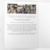 Viering van de begrafenis van de begrafenisherdenk drieluik aankondiging (Binnenzijde eerst)