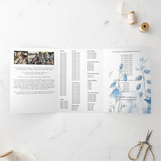 Viering van de begrafenis van de begrafenisherdenk drieluik aankondiging (Binnen)