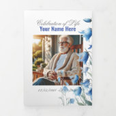 Viering van de begrafenis van de begrafenisherdenk drieluik aankondiging (Cover)