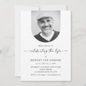 Viering van de begrafenis van de begrafenisherdenk kaart (Voorkant)