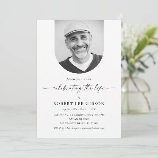 Viering van de begrafenis van de begrafenisherdenk kaart (Staand voorkant)