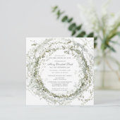 Viering van de begrafenis van de foto van het leve kaart (Staand voorkant)