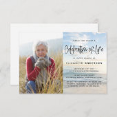 Viering van de begrafenis van de Foto van Life Oce Kaart (Voorkant / Achterkant)