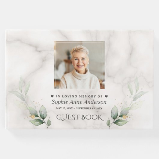 Viering van de begrafenis van de foto van Life Wom Gastenboek (Voorkant)