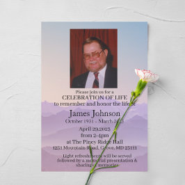 Viering van de begrafenis van de herdenkingsbegraf kaart