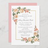 Viering van de begrafenis van de herdenkingsbegraf kaart (Voorkant / Achterkant)