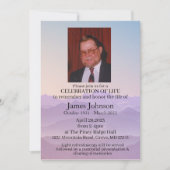 Viering van de begrafenis van de herdenkingsbegraf kaart (Voorkant)