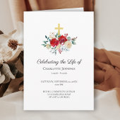 Viering van de begrafenis van de herdenkingsbegraf programma