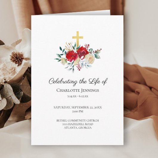 Viering van de begrafenis van de herdenkingsbegraf programma