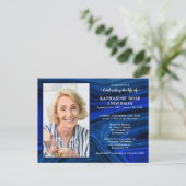 Viering van de begrafenis van de herdenkingsplecht uitnodiging briefkaart (Staand voorkant)