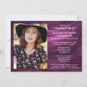 Viering van de begrafenis van de Paarse begrafenis Kaart (Voorkant)