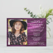 Viering van de begrafenis van de Paarse begrafenis Kaart (Staand voorkant)